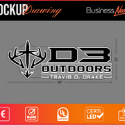 Custom LED Neon for Travis D Drake Business Neons