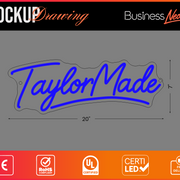 Custom LED Neon for Walter H Taylor Business Neons