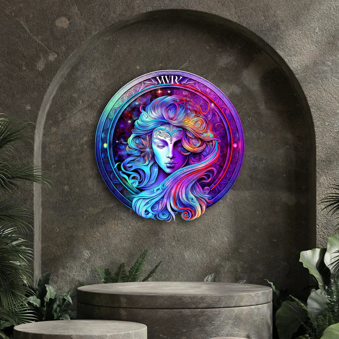 Virgo Zodiac Horoscope UV Art Led Neon sign - Illuminate Your Space | manhattanneons.com