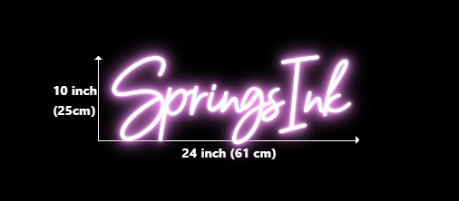 Custom Neon for Pookie Springs Business Neons