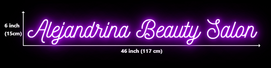 Custom Neon for Alejandrina Alejandrina Business Neons