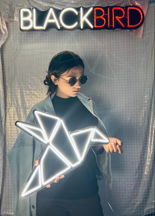 Black Bird Logo Business Neons