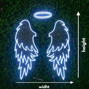 Angel Wings Neon Sign | Illuminate Your Space with Heavenly Elegance Business Neons