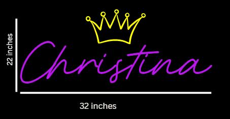 Custom neon for Christina Business Neons