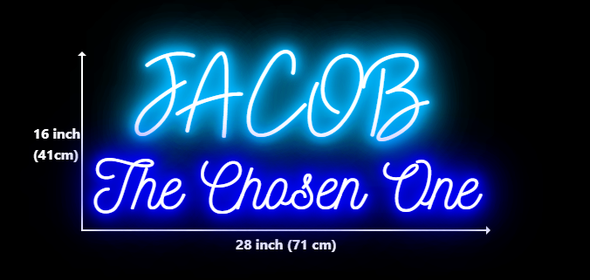 MN- Custom Neon for Jacob Salas Business Neons