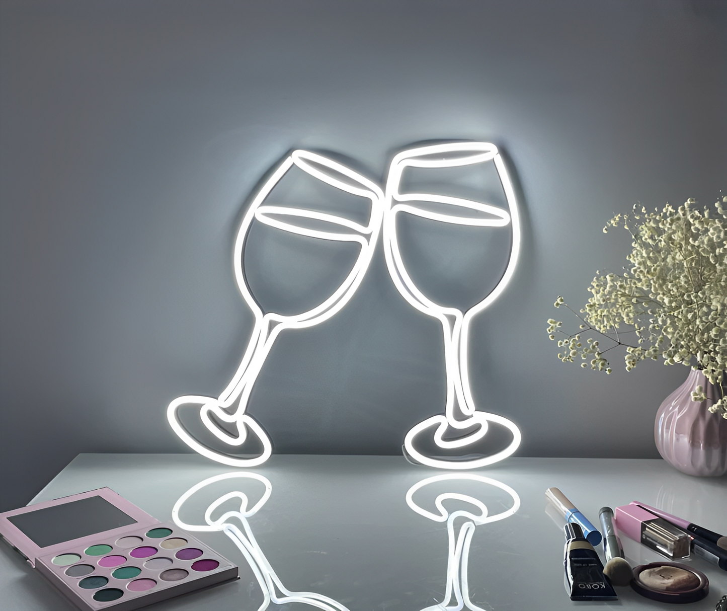 "Wine Glasses" Neon Sign Business Neons